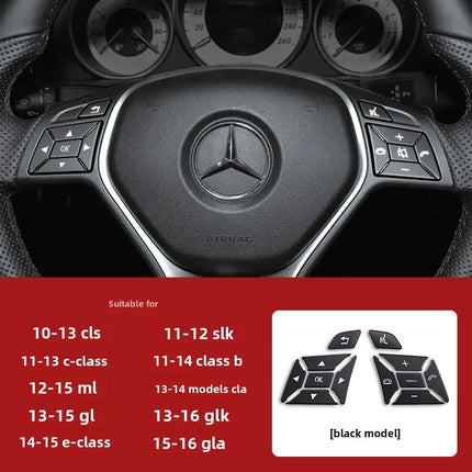 Car Window Lift Button Cover Sticker Switch Panel Styling for Mercedes Benz A B C Class W204 W212 GLA GLK CLA GL ML GLE