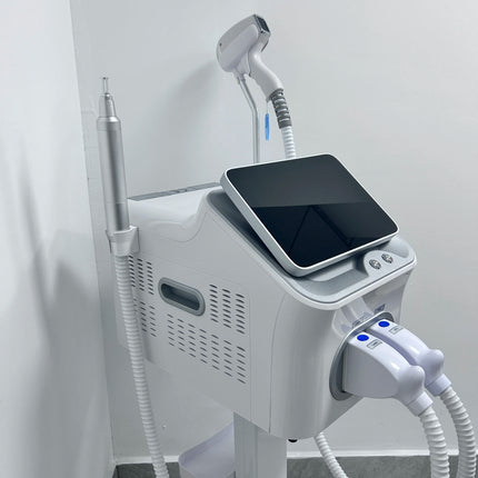 Soprano 2 in1 Diode Laser Machine 4000W 755nm 808nm 1064nm Hair Removal Tattoo Removal Ice Cooling System Professional Device