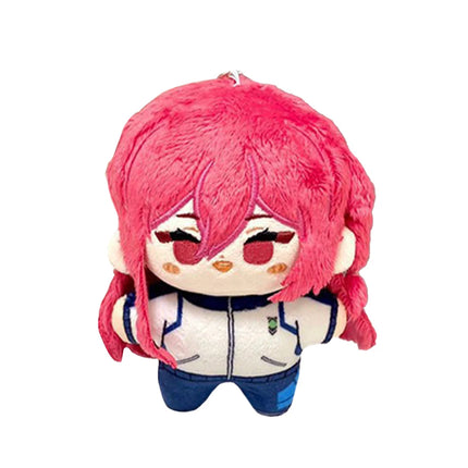 Mini Anime Plush Keychains Michel Caesar Mikage Reo Nagi Seishiro Chigiri Hyoma Bachira Meguru Cute Stuffed Starfish body Doll