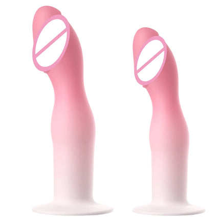 Flexible Liquid Silicone Dildo For Beginner Anal Plug Prostate Massager G Spot Personal Massage Tool Suction Cup Female Sex Toy
