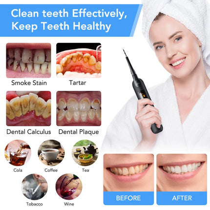 Teeth Tartar Remover Electric Sonic Dental Calculus and Plaque Remover With LED Light Teeth Whitening Kit Dental Tools At Home