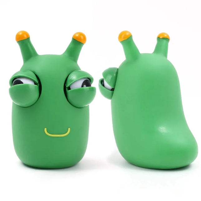 Green Worm Eye Popping Squeeze Fidget Toys for Autism and ADHD, Weird Stuff, Funny Gadget, Novelty Anti-Stress Anxiety Toys