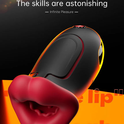 Male Masturbator Deep Throat Mouth Blowjob Vibrator Penis Pump 360° Wrapped 9 Frequency Vibration APP Control Sex Toys for Men
