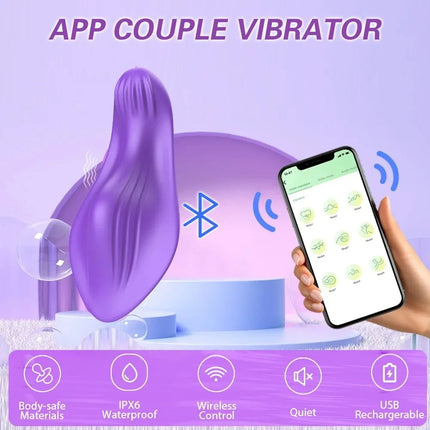 Mini Clitoris Vibrator Female Wearable Panties Vibrator Clit Stimulator APP Control Aldult Sex Toy for Women Couples Masturbator