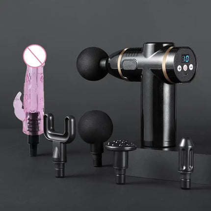 Massage Gun Heads Accessories vibration dildo penis sex adult toys silicone VIBRAT head for Fascia gun percussion Vibrators