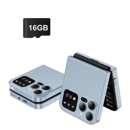 SERVO Classic Color Flip Mobile Phone Auto Call Record FM Radio Speed Dial Magic Voice GSM Dual SIM Unlocked Foldable Cellphones
