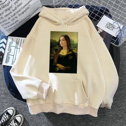 Ariana Grande Casual Drawstring Kangaroo Pocket Hoodies Sweatshirt Women's Clothing Clothing Winter Clothes Women