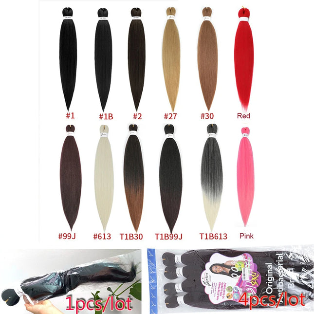 Braiding Hair Pre-Stretched Synthetic Braid Extensions Jumbo Braid for Senegalese Passion Twist Box Braid Hair Bundles IPARTY