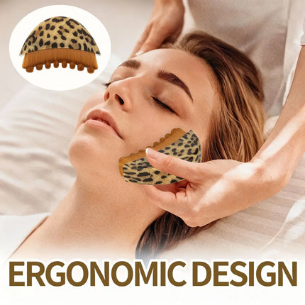 Lymphatic Face Massage Brush -Dry Brushing Contour Tool for Chin/jawline Sculpting | Ergonomic Precision Grip for Fatigue Relief