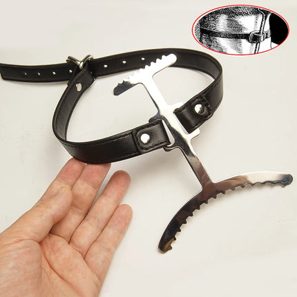BDSM Stainless Steel Heretics Fork Posture Collar Neck Bondage Restraints,Sex Toys for Couples,SM Adult Games
