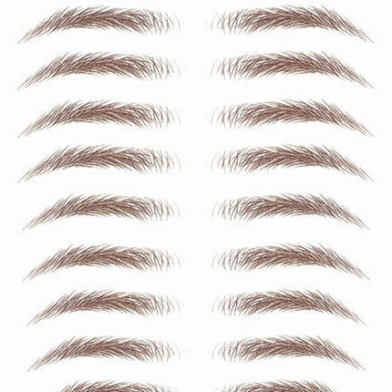 4D Hair Like Eyebrows Makeup Waterproof Eyebrow Tattoo Sticker Long Lasting Natural Fake Eyebrow Stickers Cosmetics 10 pairs 1PC