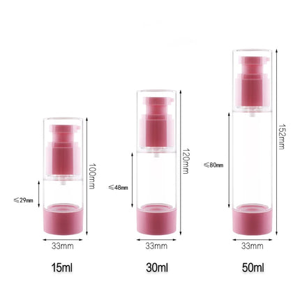 10/20/50pcs 15ml 30ml 50ml Empty Plastic Airless Pump Bottle Cream AS Pump Travel Bottle Serum Foundation Container Makeup 41402