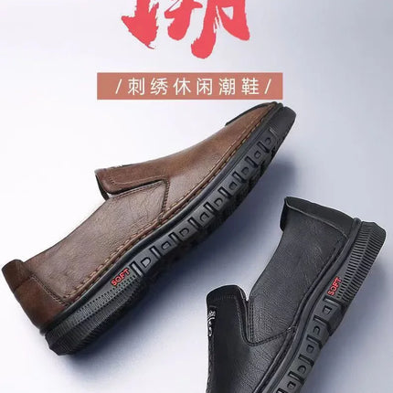 2026 PU Leather Men's Loafers Luxury Men Casual Shoes New Fashion Driving Shoes Breathable Slip on Men Moccasins Plus Size 39~44