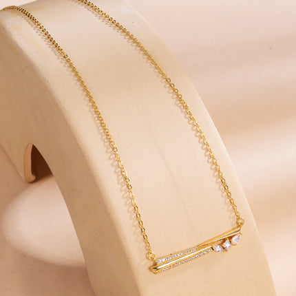 Minority Fashionable Bar Necklace for Women Gifts Gift Grace Feast Ball Wedding 1 dollar items