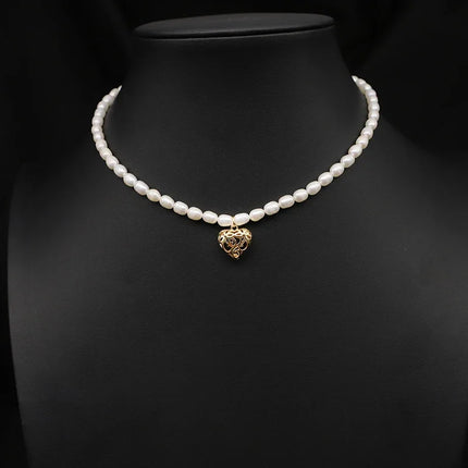 Natural FreshWater Pearl Pendant Necklace Woman 2025 Trend 18K Gold Plated  High Quality Designer Jewelry Gifts For Girlfriend