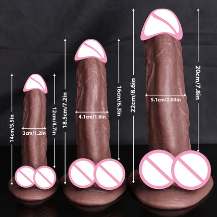 XXL Soft Skin Feel Realistic Dildo Adult Sex Toys for Women Men Big Suction Cup Soft Double Silicone Masturbators Dildos Penis
