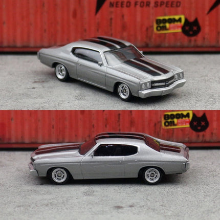 1/66 Chevrolet Chevelle 454 Miniature Model CCA 1:64 3" Zinc Alloy Toy Car Vehicle Free Wheels Diecast Collection Gift For Kid
