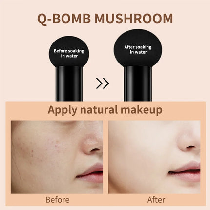 3 Colors Mushroom Head Air Cushion BB Cream Matte Full Coverage Acne Dark Circles Foundation Natural Moisturizing CC Cream
