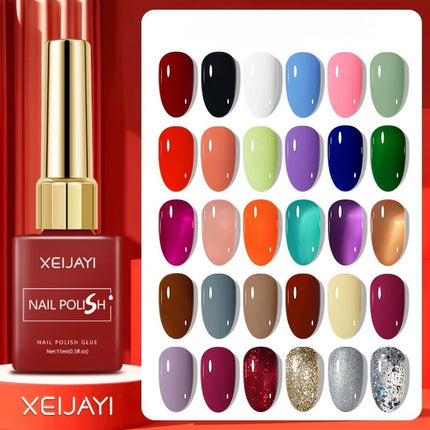 Colored Square Bottle Nail Varnish Gel 60 Colors Gloss Matte Ice-clear Nail Polish Fruit Green Nail Art Soak Off UV Gel Lacquer