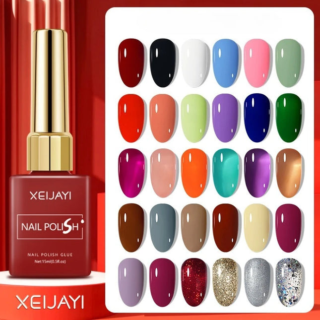 Colored Square Bottle Nail Varnish Gel 60 Colors Gloss Matte Ice-clear Nail Polish Fruit Green Nail Art Soak Off UV Gel Lacquer