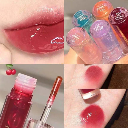 Cappuvini Ice Stick Shape Lip Oil Balm Transparent Texture Moisturizing Hydrating Luminous Lips Long-Lasting Moisture,
