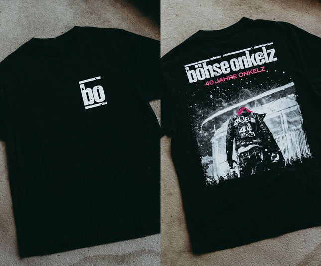 Böhse Onkelz 40 Year T-shirt Hated Damned Adored II Peripheral Oversized Y2k Casual Cotton Men's Women's T-shirts Tees