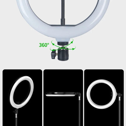 13Inch 33CM RGB Selfie Ring Light Photography Fill Lighting LED Ring Lamp for Video Recording Live Broadcast Selfie LED Lamp
