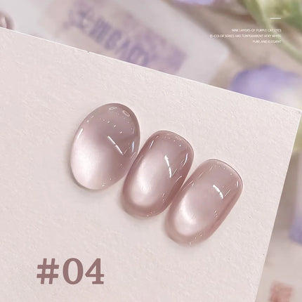 1-12pcs TC Popular Purple Cat Eye Nail Polish Gel Set UV Gel Soak Off Nail Magnetic Gel Polish Nail Art DlY For Salon At Home