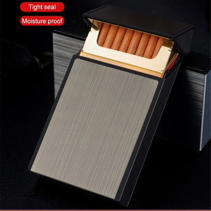 Long Cigarette Case Ultra Thin Flip Cover 20pcs Cigarettes For 100mm Storage Container Box Tobacco Case Smoking Tool Men's Gifts