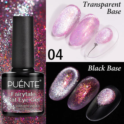 7.5ML Amber Moonlight Cat Magnetic Gel High Glossy Luxury Coffee Series Cat Eye Gel Soak Off UV Semi-Permanent Nail Art Varnish