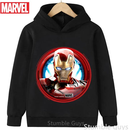 Avengers Kids Hoodie Spiderman Autumn 3-13Y Boys Clothes Girls Marvel Comfortable Sports Wear