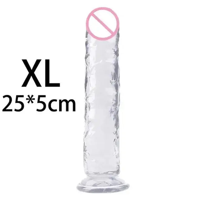 Jelly Dildo Jelly Penis Suction Cup Dildo Transparent Realistic Dildo Jelly Dick masturbation Sex Toys for women Soft penis