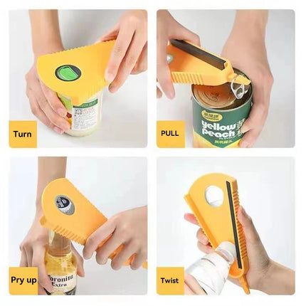 Can Opener Multifunctional Bottle Opener Jar Opener for Beer Coke Jam Beverage