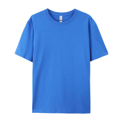 Free Printing 180gsm 100% Cotton Short Sleeve Tops Tee, Custom Order Choice Yourself, Unisex O-Neck Men's T-Shirt Plus Size S-6XL