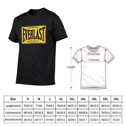 Everlast Vintage T-Shirt summer clothes animal prinfor boys tees sweat mens tall t shirts