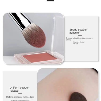 Peach Heart Blusher Brush Powder Blush Cream Liquid Blush Makeup Brushes Flat Small Precise Blush Brush Makeup Tools