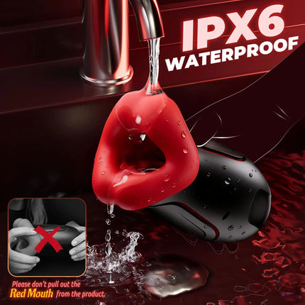 Male Masturbator Deep Throat Mouth Blowjob Vibrator Penis Pump 360° Wrapped 9 Frequency Vibration APP Control Sex Toys for Men