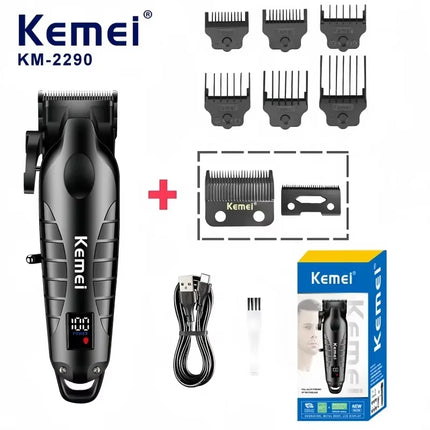 Kemei New Professional Cutting Machine Electric Shaver Hair Trimmers with LCD Display Men's Hair Clipper KM-2290 KM-2293 KM-T95