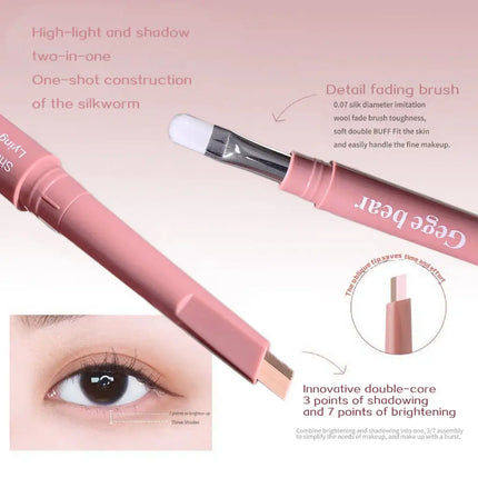Dual-Tone Under-Eye Matte Highlighting Shadow Pencil Nude Beige Brown Brightening Cream Lying Silkworm Eyeliner Aegyo sal Pen