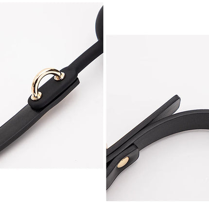 2 Colors Sex Toys For Couples Adult Game Colorful Soft Silicone Ball Gag Oral Fixation PU Leather Conquer Toys Bondage Mouth Gag