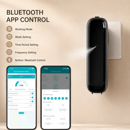 NAMSTE Smart Bluetooth Aroma Diffuser Machine Wall Mounted  Waterless Plug in Scent Machine for Home Office Bathroom Corridor