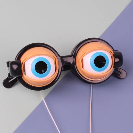 1Pairs Halloween Crazy Eye Glasses for Kids Funny Novelty Gag Prop Creative Toy Eyewear for Party Costume Joke Use