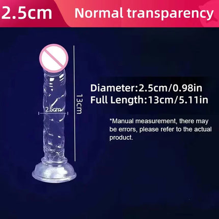 Realistic Silicone-Like Soft Dildo for Women - Strong Suction Cup, Lesbian Female Intimate Masturbator Adult Products Toy