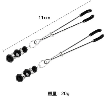 Adjustable Nipple Clamps with Bells Harness BDSM Adult Game Fantasy Clitoris Clips Sexy Breast Stimulator Flirting Toy For Women