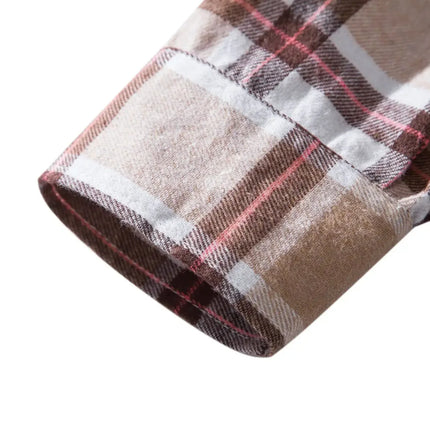 Autumn Hot Sale Of The Season Men's Plaid Hooded Casual Shirt Independent Station Cross-Border Checkered Hoodie Style Floral Patchwork