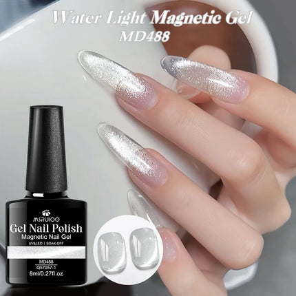 8ml Water Light Cat Magnetic Gel Nail Polish Shiny Effect Semi Permanent Soak Off UV LED Gel Varnish Manicure DIY Nail Supplies