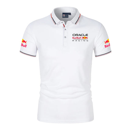 Red Bull Logo Racing Team Men Polo Shirt Summer Short Sleeve Male Polos T-shirt 2025 New Casual Men's Clothes Tees Tops