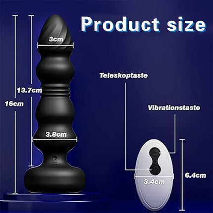 Telescopic Vibrating Butt Plug Anal Vibrator Wireless Remote Sex Toys for Women Ass Anal Dildo Prostate Massager Men Buttplug