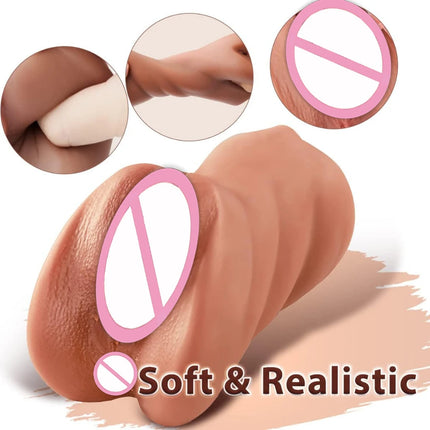 Realistic Vaginal Sex Toys for Men Pocket Pussy Vagina Erotic Oral Sex Artificial Anal Vaginal Male Masturbators Adults Toys 18+