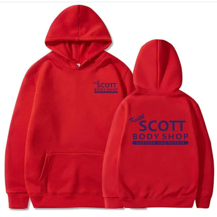 Tree Hill Hoodie Keith Scott Body Shop Hoodies Unisex Sweatshirts Autumn Winter Fleece Hooded Pullovers Graphic Sudadera Mujer